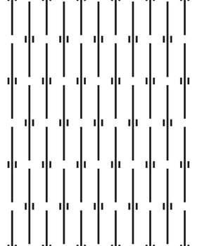 Black and white abstract long and short block line pattern design vector