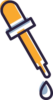 Pipette Icon Dropper Lab Tool Liquid Science vector
