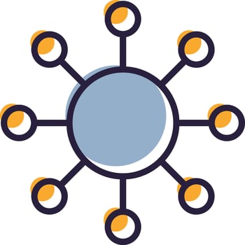 Net Glyph Two color Web Internet Network Connection vector