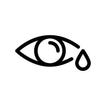 Simple black icon with a theme human eye vector