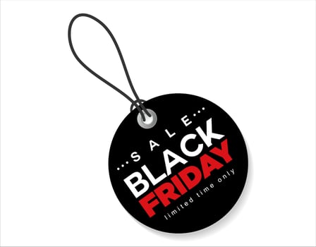Black Friday badges, label, tags for sale and promotion vector