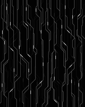 Black and white circuit pattern vector