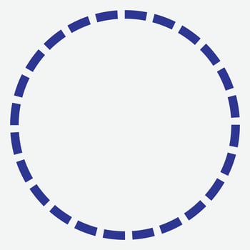 Dashed Circle Minimalist Frame vector