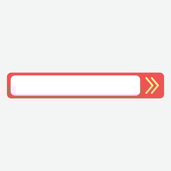 Red Minimalist Button Template vector