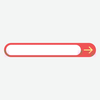Red Minimalist Web Button vector