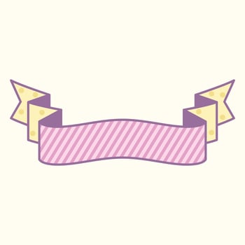 Cute Pastel Pink Ribbons vector