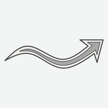 Vintage Style Up Arrow vector