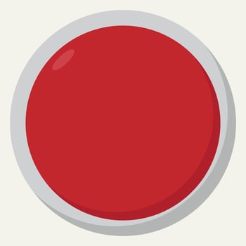 Red Circle Button Minimalist vector