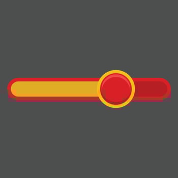 Game UI Slider Button vector