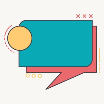 Memphis Style Design Element vector