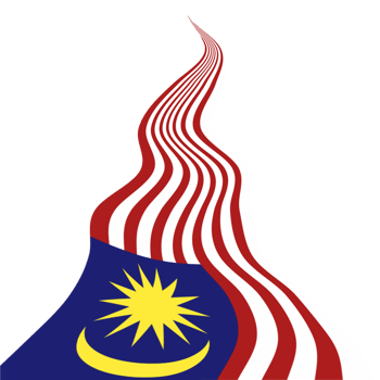 Waving Malaysian Flag Design png