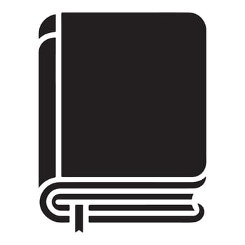 Classic Bound Tome with Bookmark for Reading and Learning Concepts vector