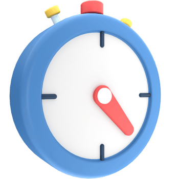 Stopwatch Timer UI 3D Illustration png