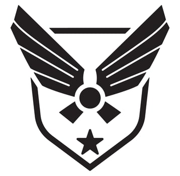 A illustration of the official seal of the united states air force vector