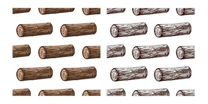 Wood log pattern design vector