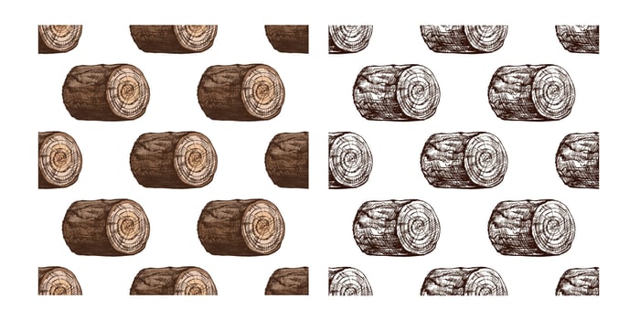 Wooden log pattern design vector