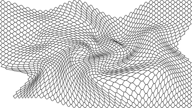 Seamless curved net design, ideal for sportswear, soccer goals, volleyball nets, basketball hoops, hockey nets vector