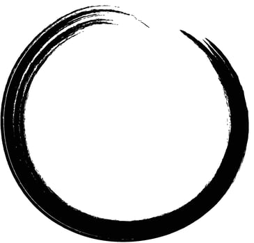 Circle Brush Doodle vector