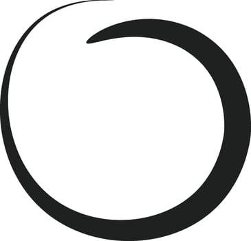 Scribble Circle Doodle Illustration vector