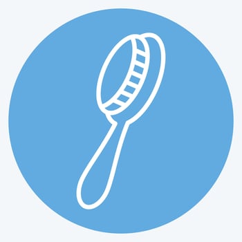 Icon Eco Dish Brush. related to Green House symbol. blue eyes style. design editable vector