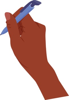 Hand With Pen Illustration vector