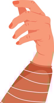 Woman Hand Holding Something vector