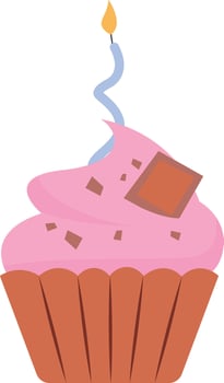Soft Cream Cupcake vector