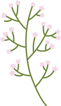 Simple Hand Drawn Spring Flower vector