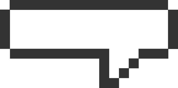 Pixel Speech Bubble vector