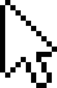 Pixels Y2K Cursor Sticker vector