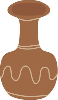 Handdrawn Retro Vase vector