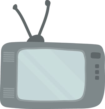 Hand Drawn Retro TV vector