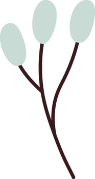 Spring Berries Branch Illustration vector