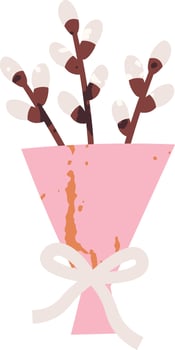 Willow Seal Bouquet Illustration vector