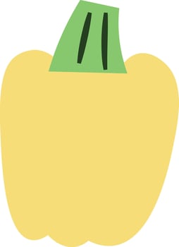 Hand Drawn Pepper Eco Badge vector