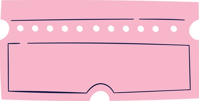 Paper Coupon Frame Pattern Drawn Icon vector