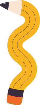 Twisted Flexible Pencil vector