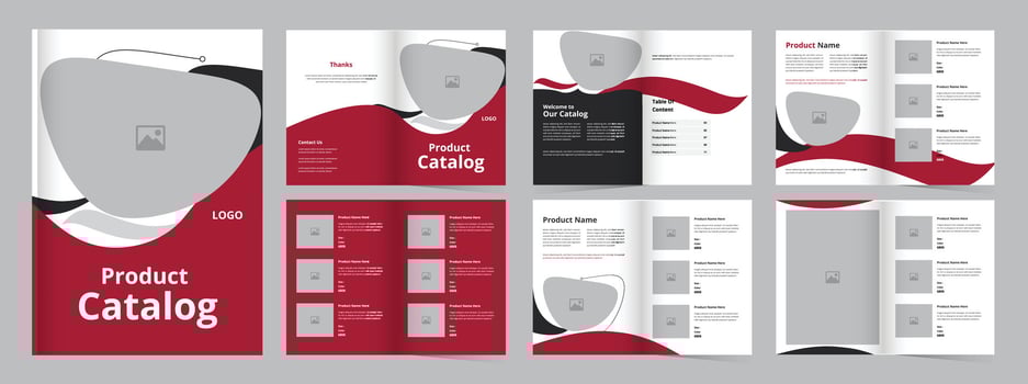 Product Catalog Layout, Furniture or Fashion and Multipurpose Portfolio, Catalogue Template vector