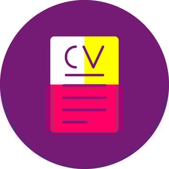 CV lightest Resume Curriculum Vitae Work History Professional Profile vector