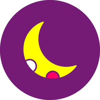 Crescent Moon lightest Lunar Phase Moon Half Moon Celestial vector
