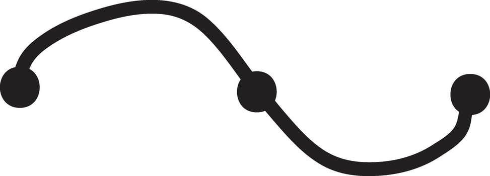 Curved Connected Line Graphic Design vector