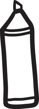 Highlight Marker Lined Icon vector