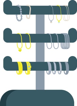 Hanging Jewelry Organizer vector