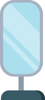 Oval Table Mirror vector
