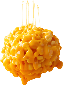 Melted Cheese Sauce Splash Mac and Cheese Droplets Culinary Food Photography png