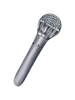 Stylish microphone illustration vector