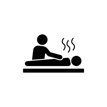 Icon a massage, vector