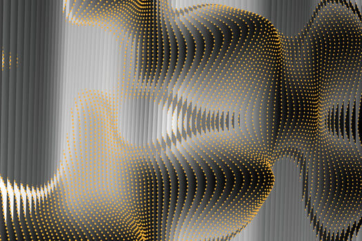 Abstract golden dotted pattern design vector