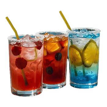 Colorful Summer Drinks png