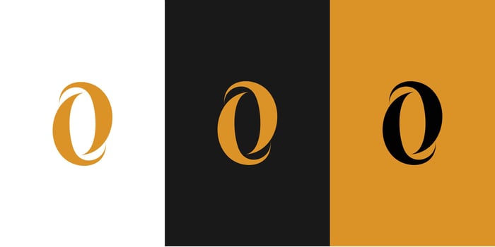 Modern and unique O logo design. vector